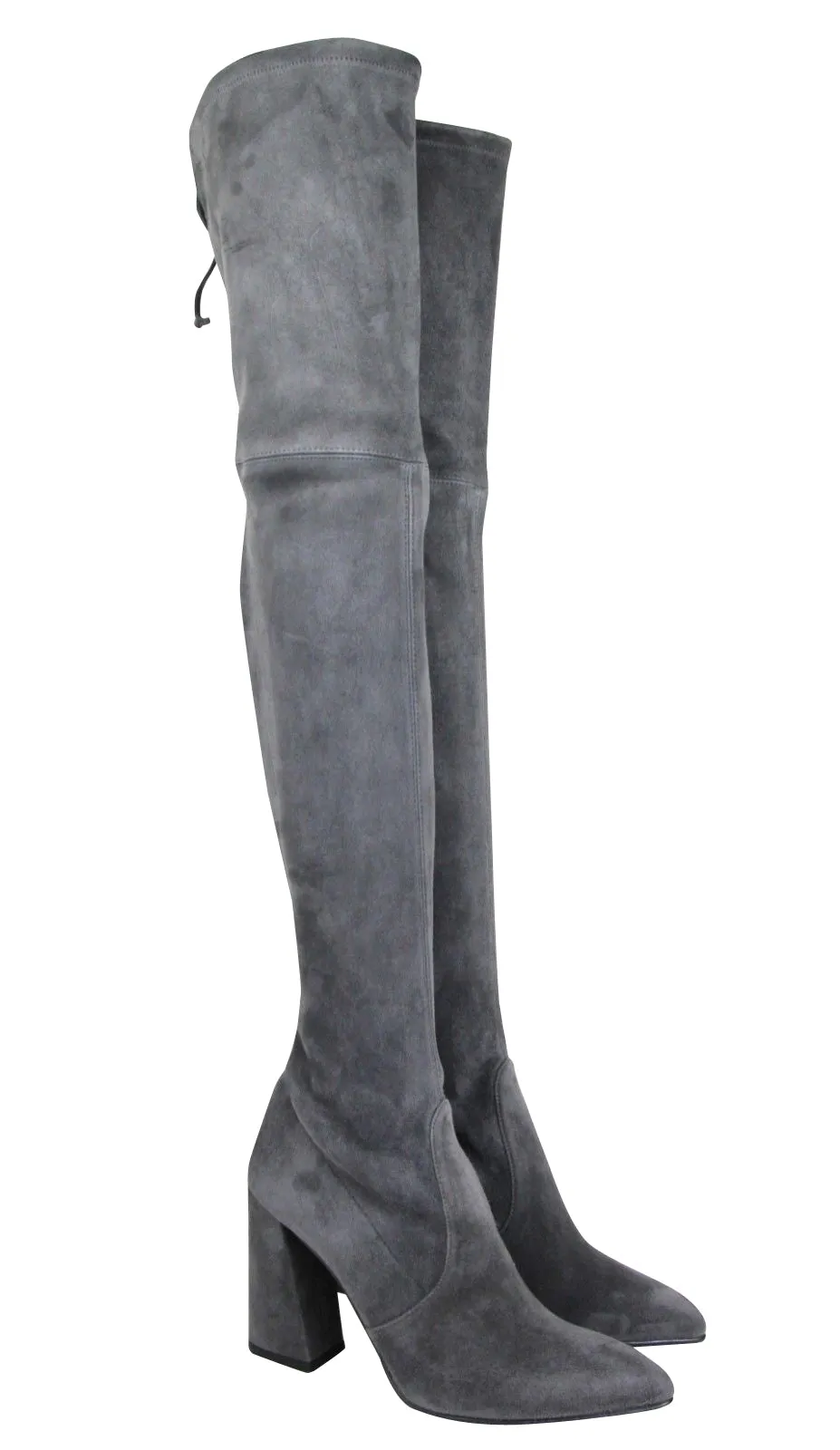 Stuart Weitzman Women's Suede Highstreet Chunky-Heel Over-The-Knee Boot