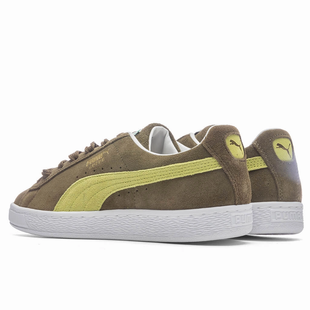 Suede Classic XXI - Green Puma Everyday Style Shoes