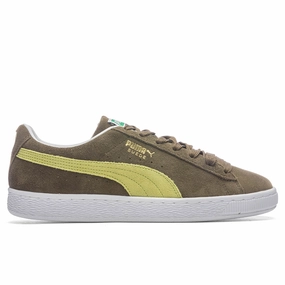 Suede Classic XXI - Green Puma sneakers for casual streetwear
