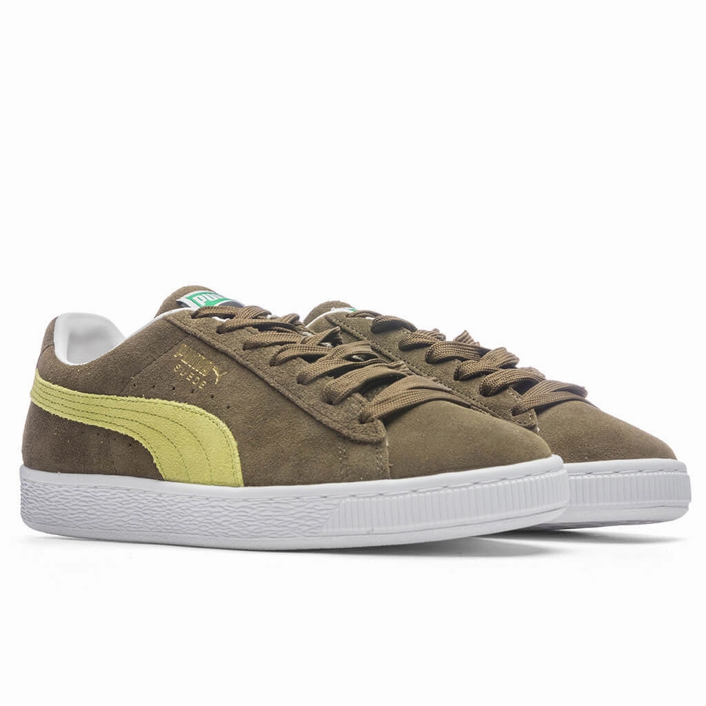 Suede Classic XXI - Green Puma Everyday Style Shoes