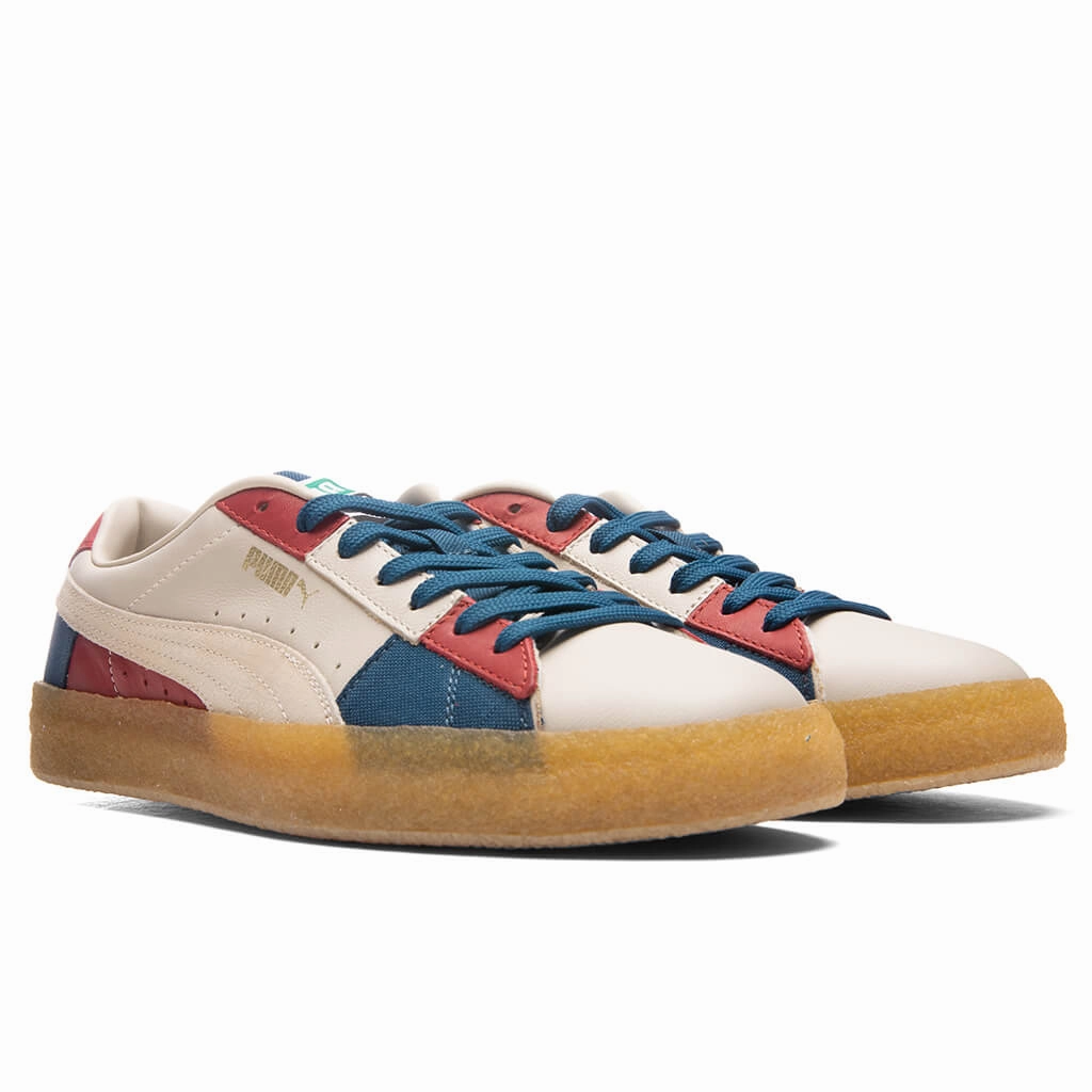 Suede Crepe Patch - Khaki Puma Stripe Logo Trainers