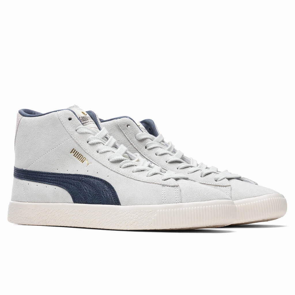 Suede Mid VTG RDL - White/New Navy Puma Suede Street Sneakers