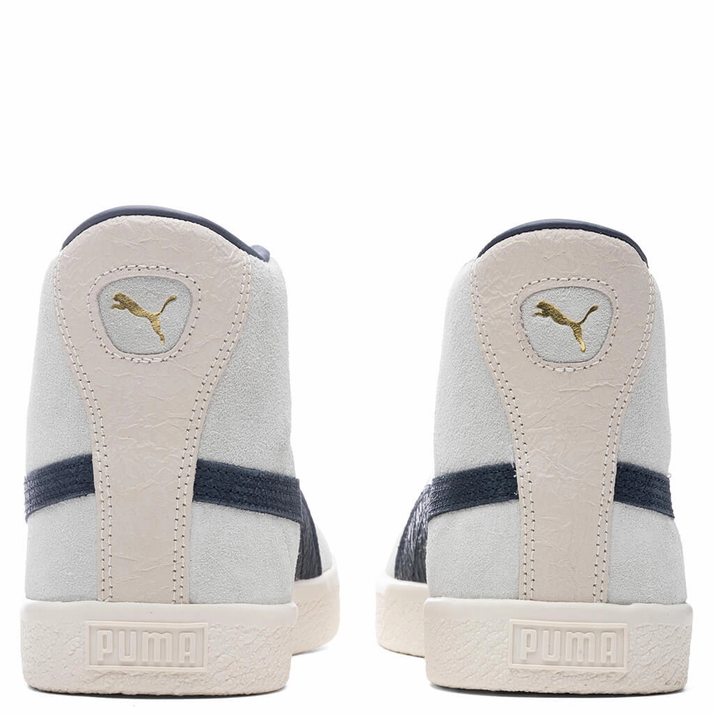 Suede Mid VTG RDL - White/New Navy Puma Suede Street Sneakers