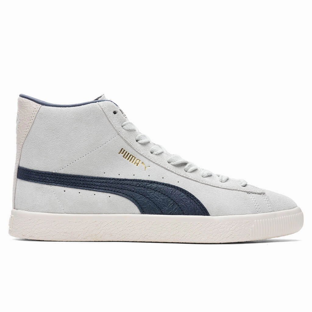 Suede Mid VTG RDL - White/New Navy Puma shoes with suede and modern shape