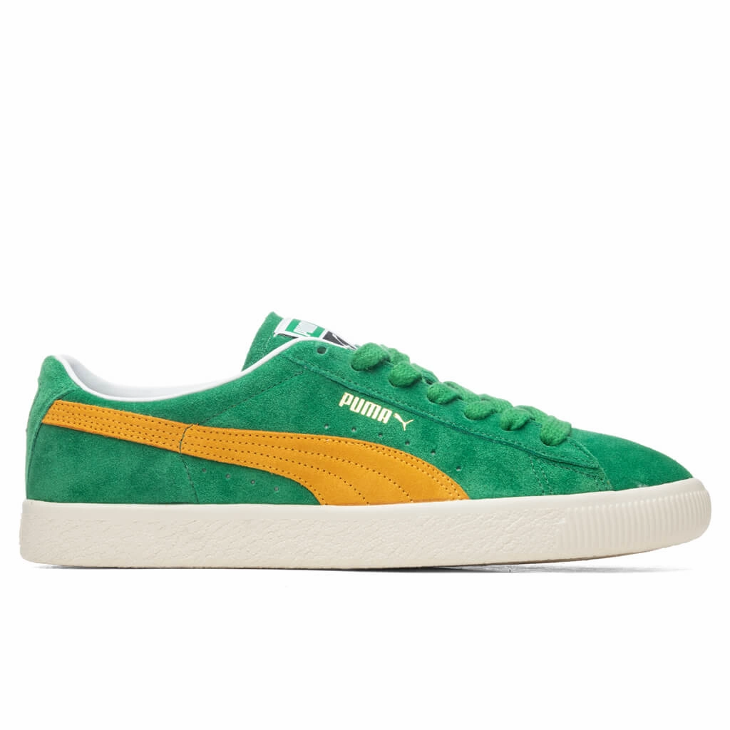 Suede VTG - Amazon Green/Saffron Puma shoes with suede and modern shape