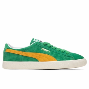 Suede VTG - Amazon Green/Saffron Puma shoes with suede and modern shape