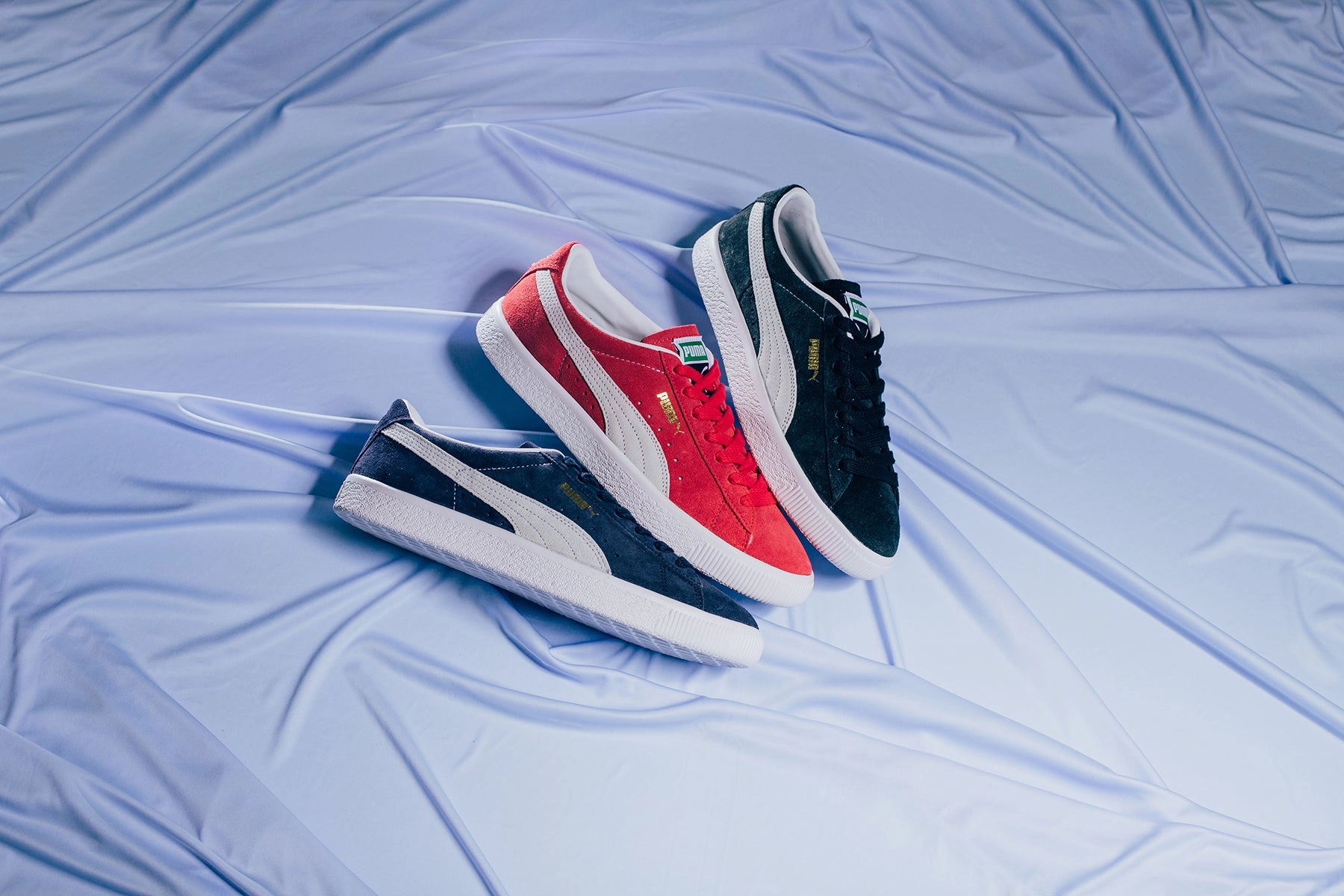Suede VTG - High Risk Red/White Puma Suede Street Sneakers
