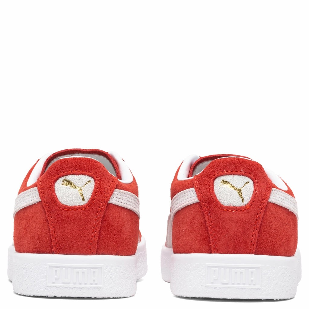 Suede VTG - High Risk Red/White Puma Suede Street Sneakers