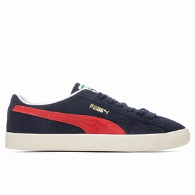 Suede VTG - Peacoat/Urban Red Puma shoes with suede and modern shape