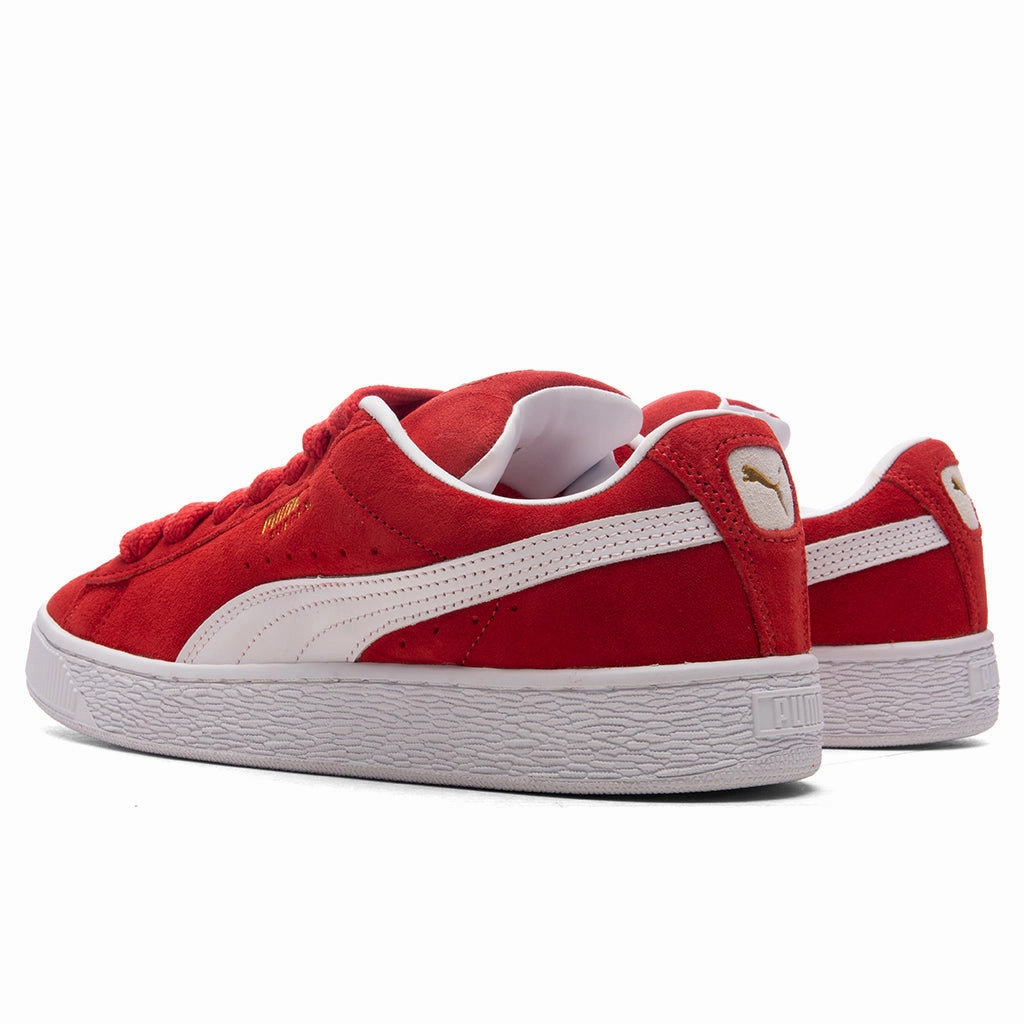 Suede XL - For All Time Red/White Puma Everyday Style Shoes