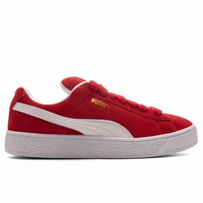 Suede XL - For All Time Red/White Puma sneakers for casual streetwear