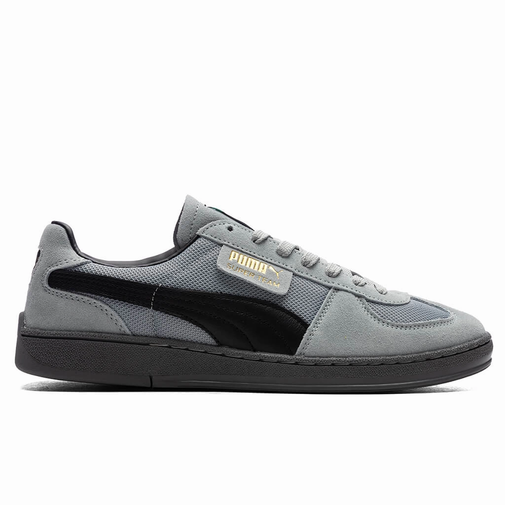 Super Team OG - Cool Mid Grey/Black Puma sneakers for casual streetwear