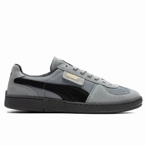 Super Team OG - Cool Mid Grey/Black Puma sneakers for casual streetwear