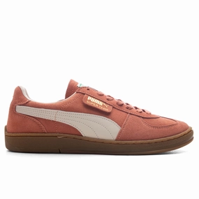 Super Team SD - Pink Puma shoes with suede and modern shape
