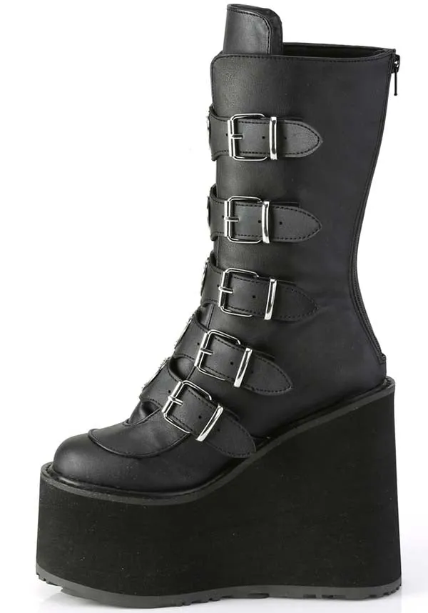 SWING-230 [Black] | PLATFORM BOOTS [IN STOCK]