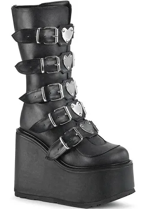 SWING-230 [Black] | PLATFORM BOOTS [IN STOCK]