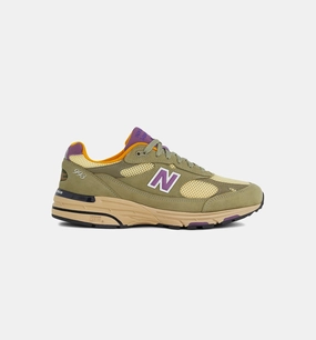 Teddy Santis x 993 Made In Usa Olive Leaf Mens Lifestyle Shoe - Olive Leaf/Maize New Balance lifestyle sneakers with retro style