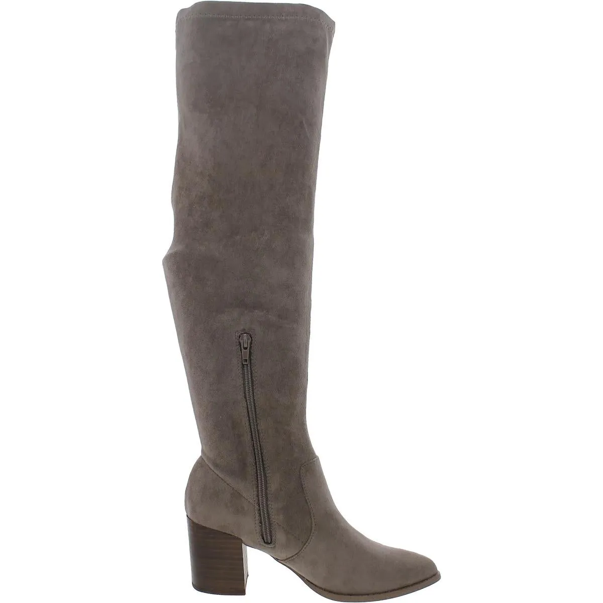 Tempt Womens Faux Suede Over-The-Knee Boots