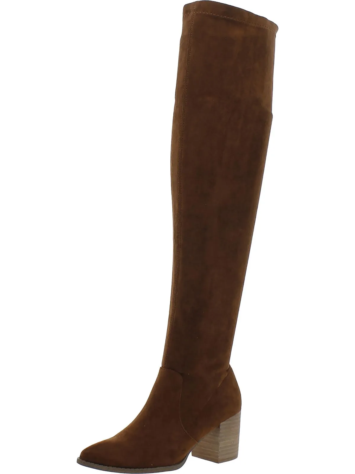 Tempt Womens Faux Suede Over-The-Knee Boots