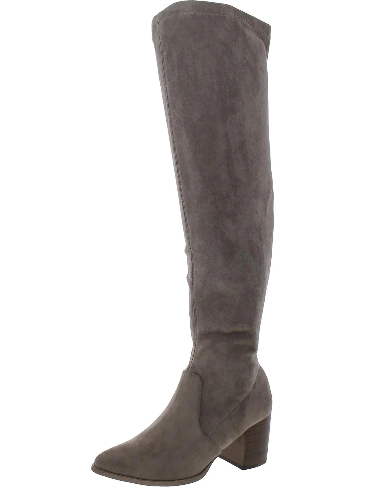 Tempt Womens Faux Suede Over-The-Knee Boots