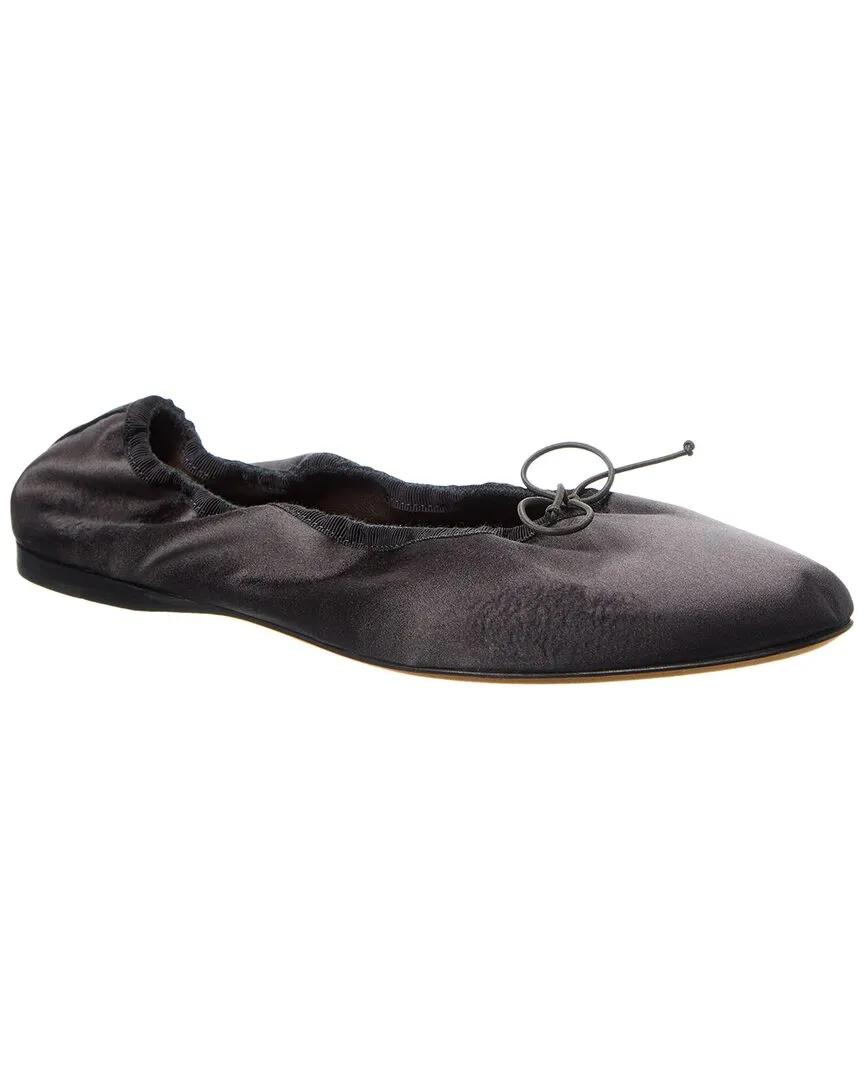 The Row Awar Silk Ballet Flat