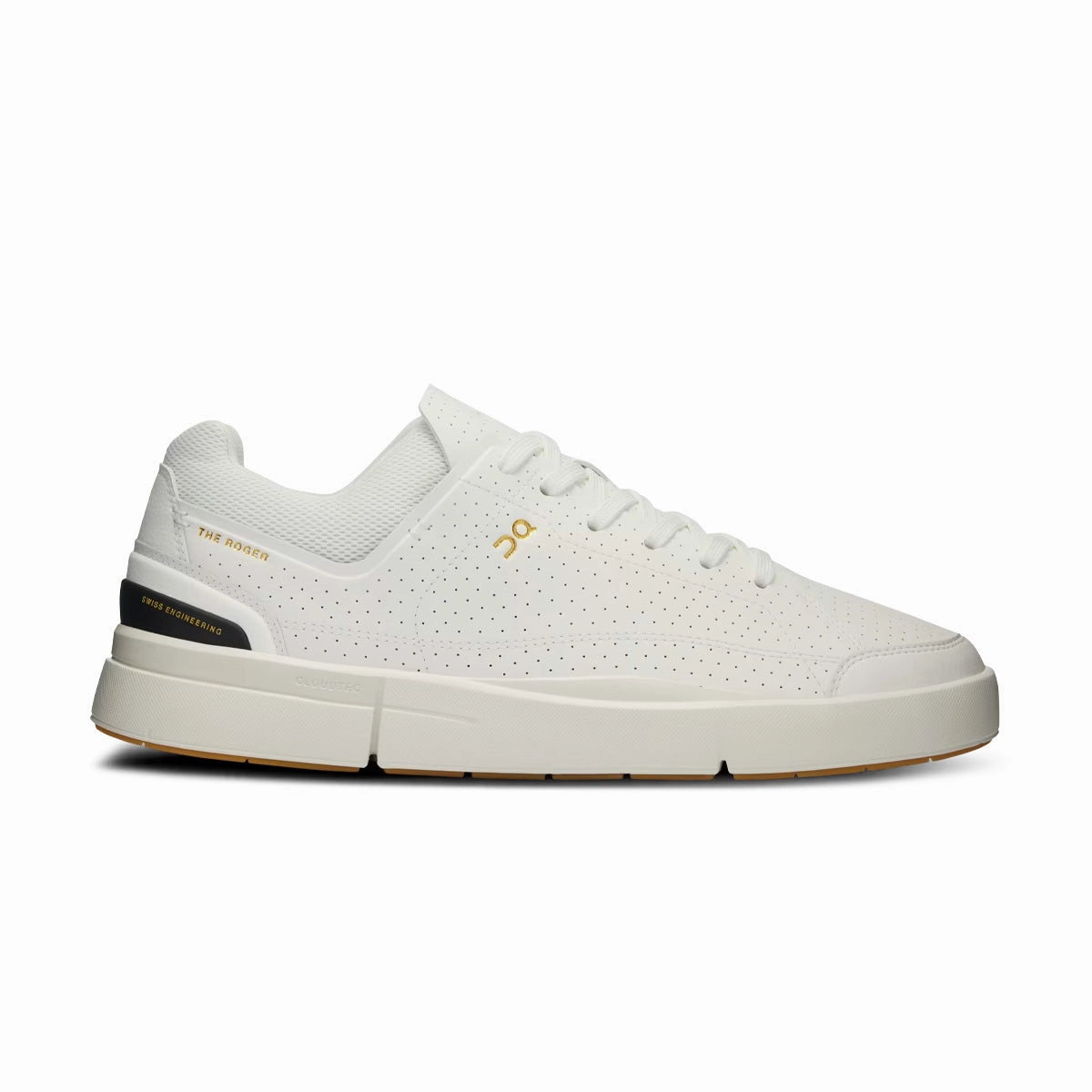 The Roger Centre Court 'White Black' On versatile sneakers with engineered mesh