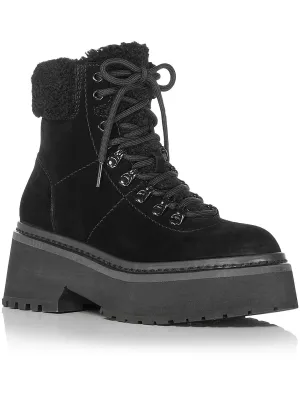 Thea Womens Suede Zipper Winter & Snow Boots