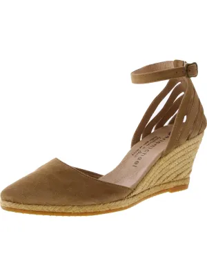 Thora Vera Womens Pointed Toe Ankle Strap Wedge Sandals