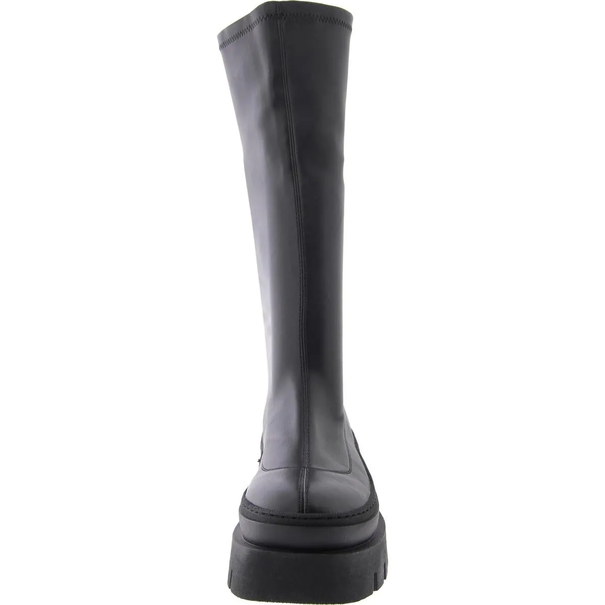 Titan Womens Faux Leather Padded Insole Knee-High Boots