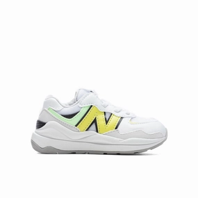 Toddler 57/40 - White/Lemonade New Balance shoes for walking and running