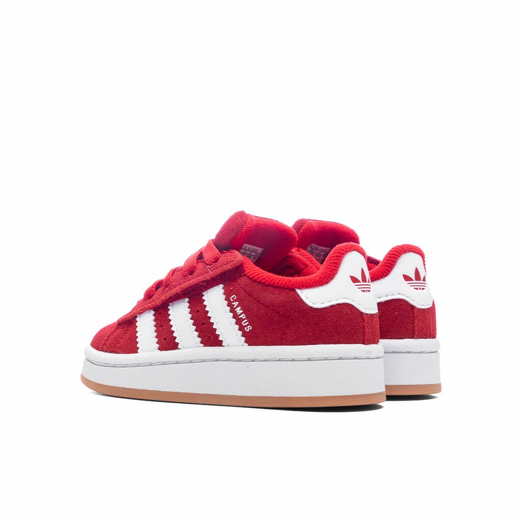 Toddlers Campus 00s Comfort Elastic Lace - Better Scarlet/Cloud White Adidas Classic Street Sneakers