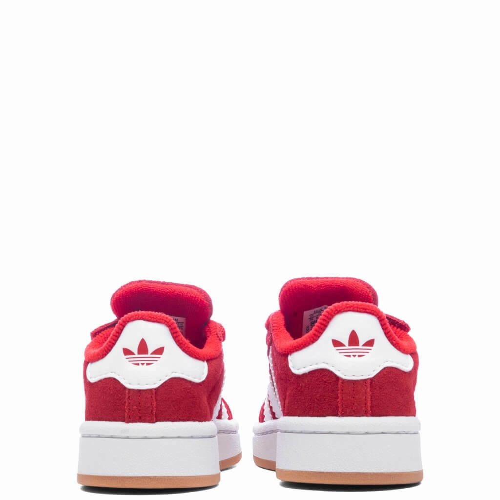 Toddlers Campus 00s Comfort Elastic Lace - Better Scarlet/Cloud White Adidas Classic Street Sneakers