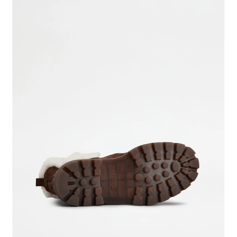 Tod's Chelsea Boots in Suede and Sheepskin