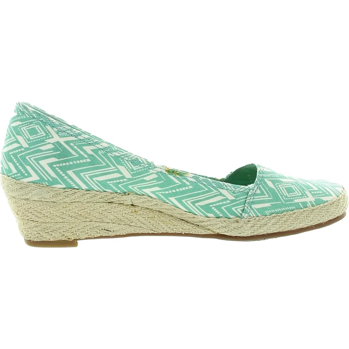 Tomlinn Womens Canvas Slip On Wedge Heels