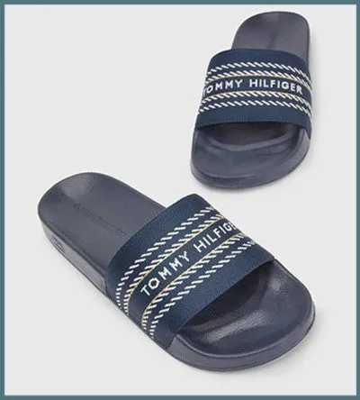 TOMMY HILFIGER WEBBING SLIDE