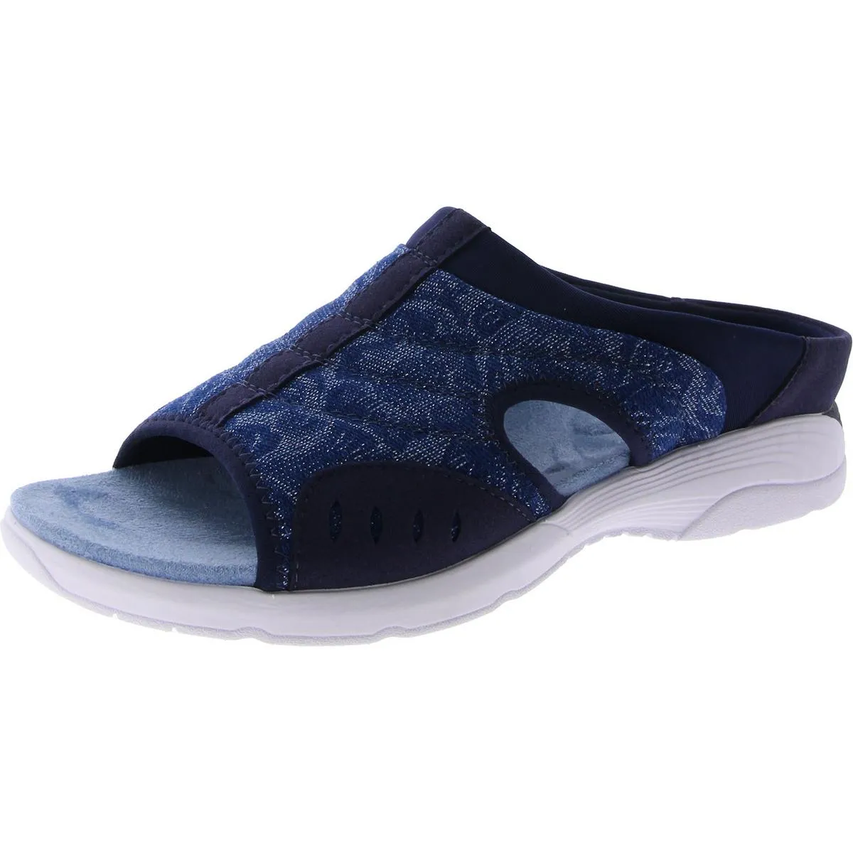 Traciee 7 Womens Wedge Open Toe Slide Sandals