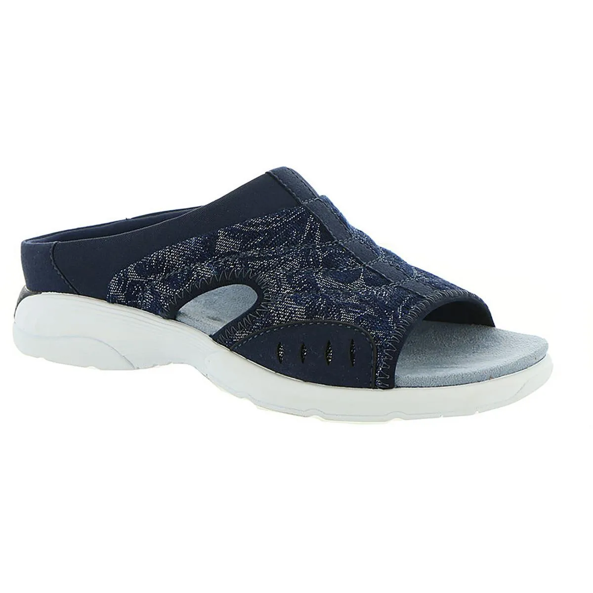 Traciee 7 Womens Wedge Open Toe Slide Sandals