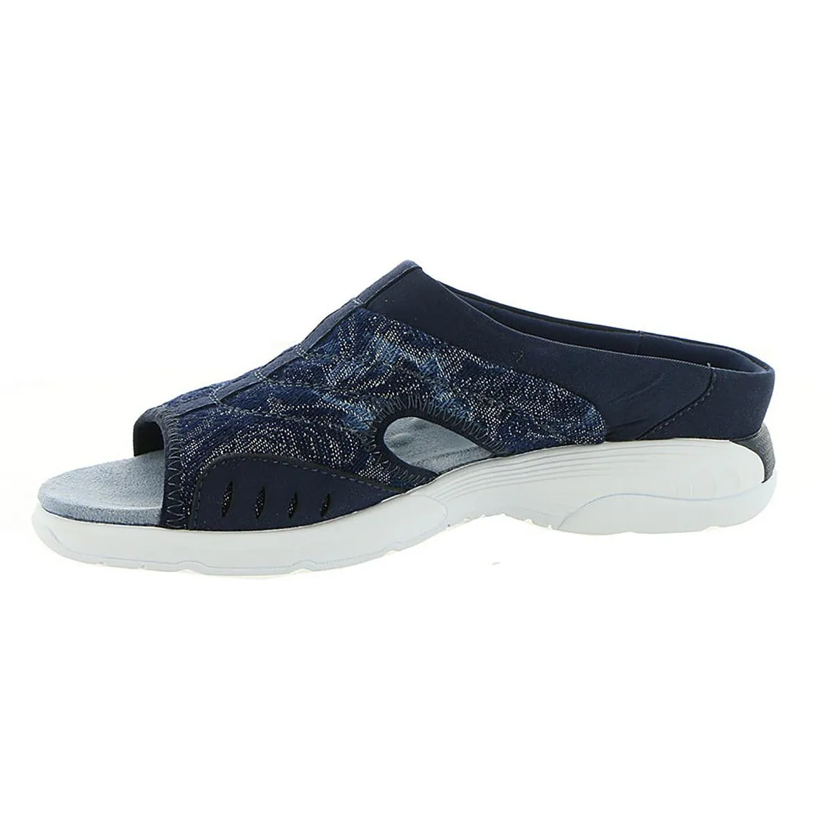 Traciee 7 Womens Wedge Open Toe Slide Sandals