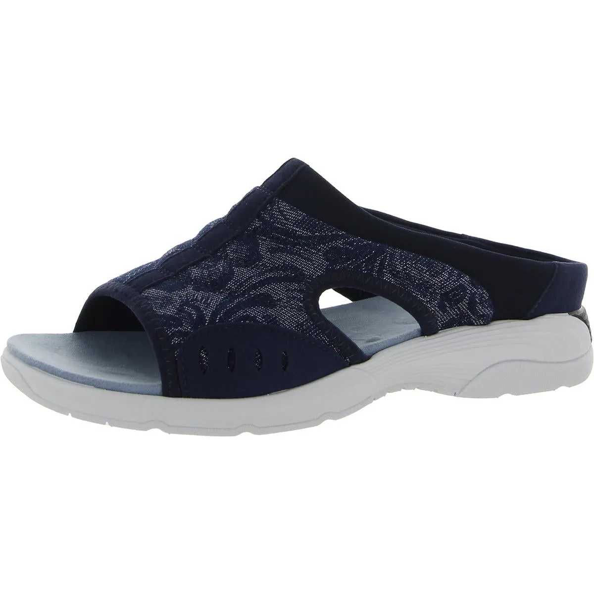 Traciee 7 Womens Wedge Open Toe Slide Sandals