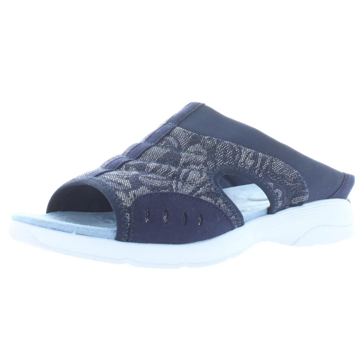 Traciee 7 Womens Wedge Open Toe Slide Sandals