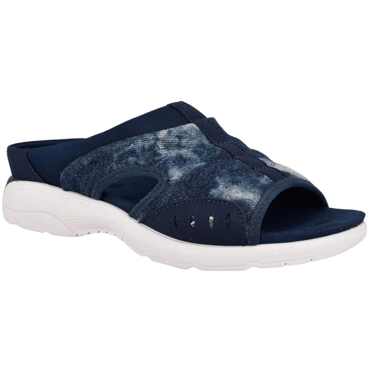Traciee 7 Womens Wedge Open Toe Slide Sandals