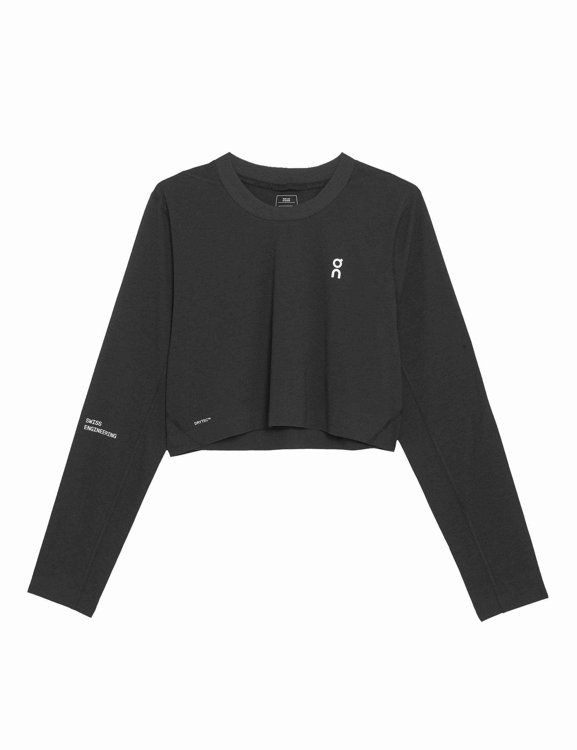 Train Long-T Crop - Black On versatile athletic shoe designs