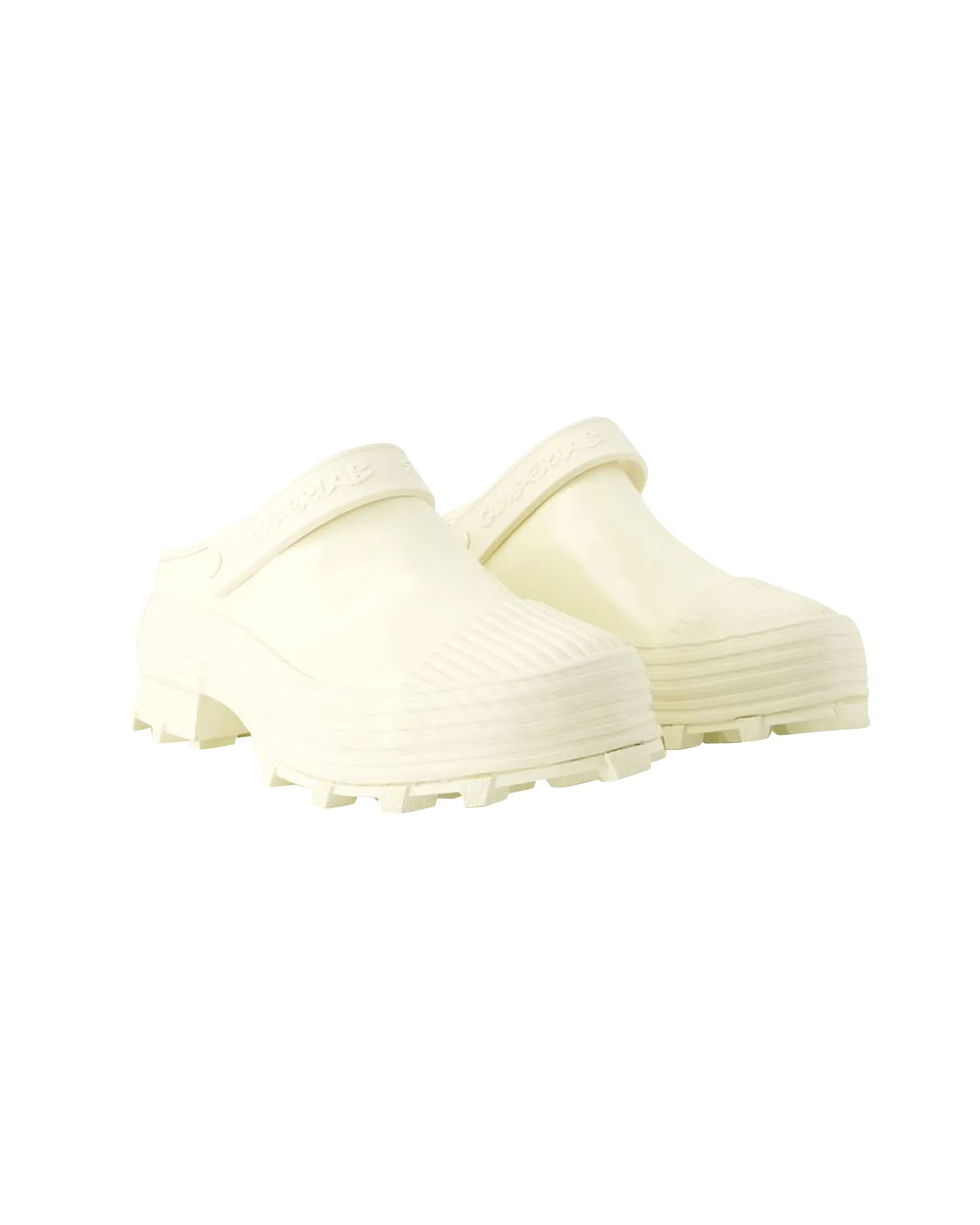 Traktori Slides - Camper - Leather - White