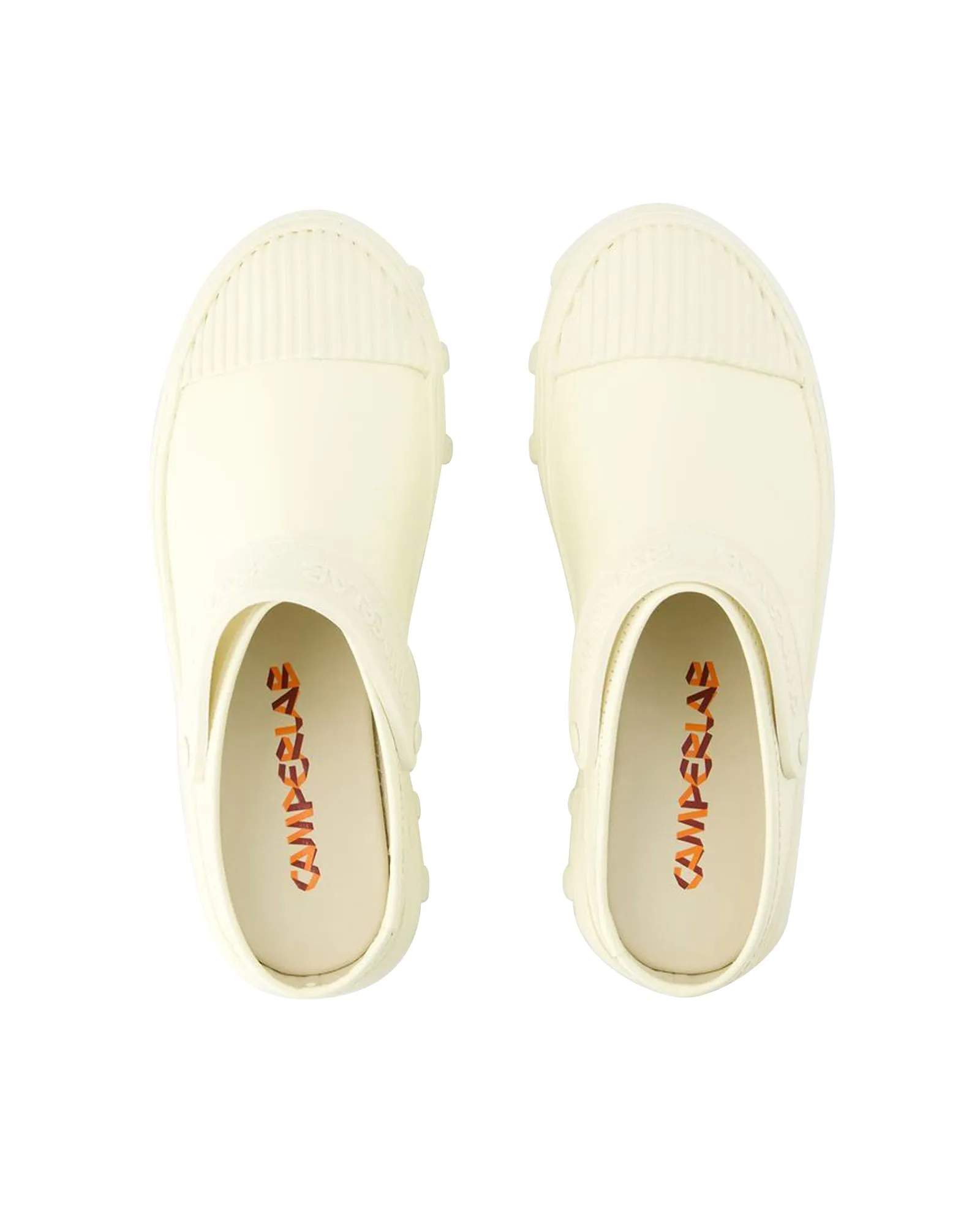 Traktori Slides - Camper - Leather - White