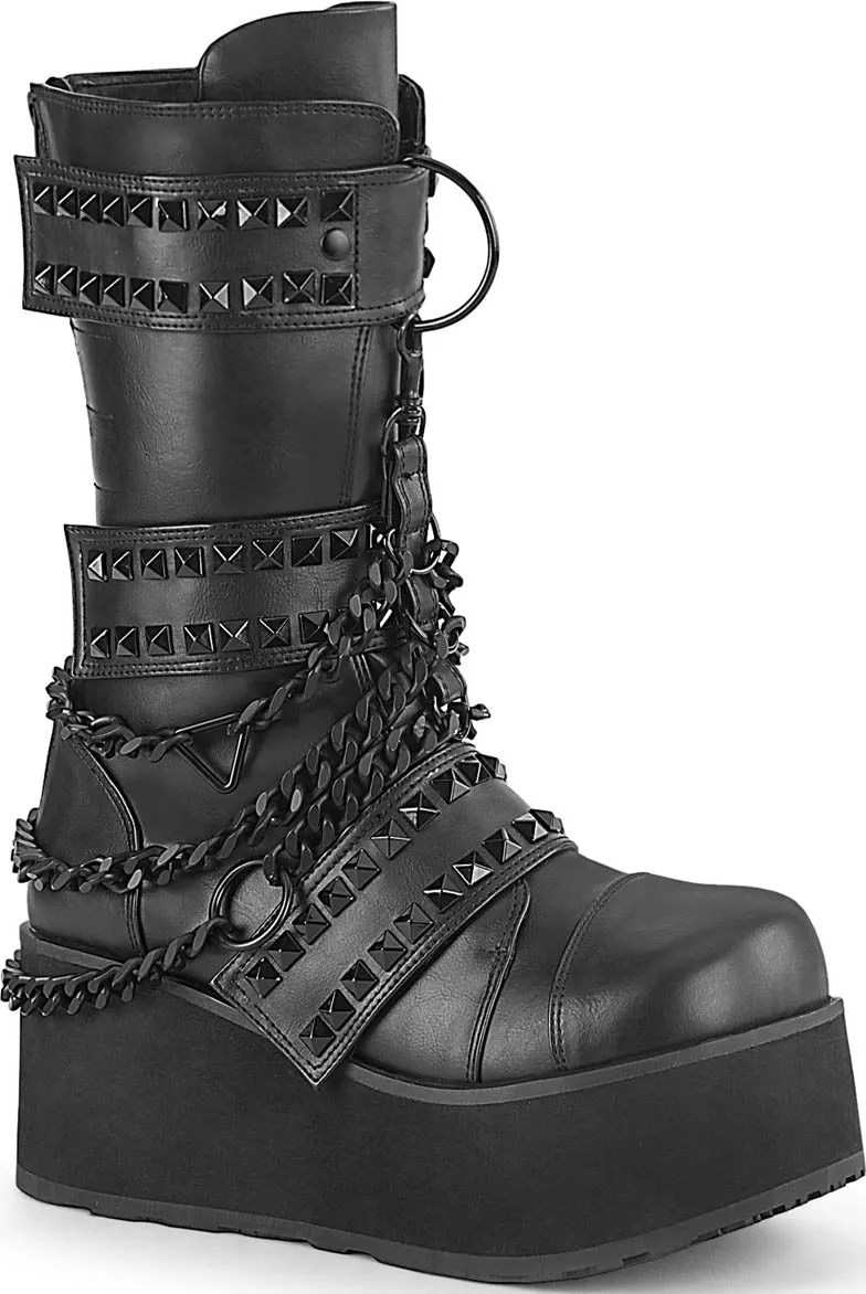 TRASHVILLE-138 [Black] | PLATFORM BOOTS [IN STOCK]**