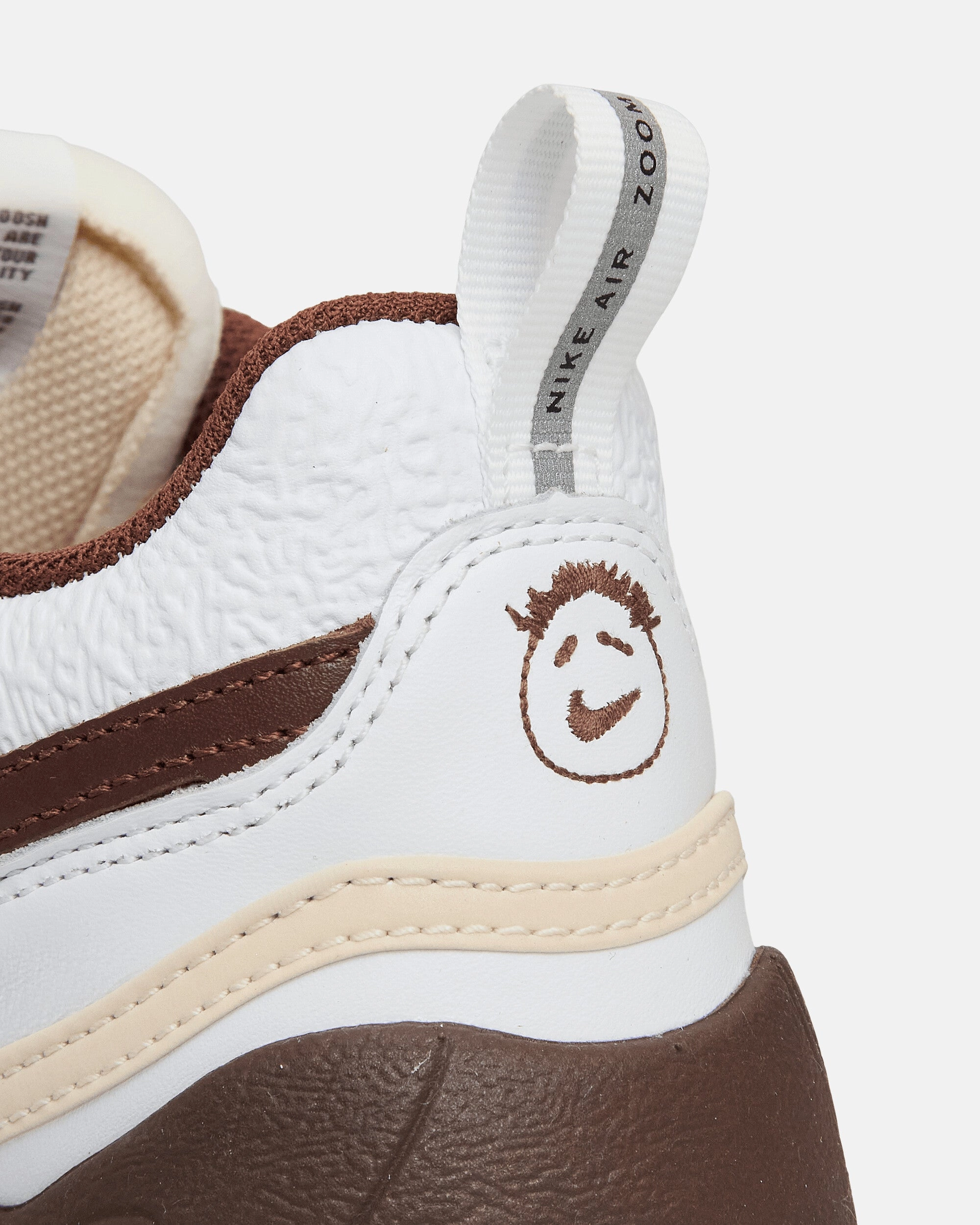 Travis Scott Zoom Field Jaxx Sneakers White / Light Chocolate Flexible Shoes