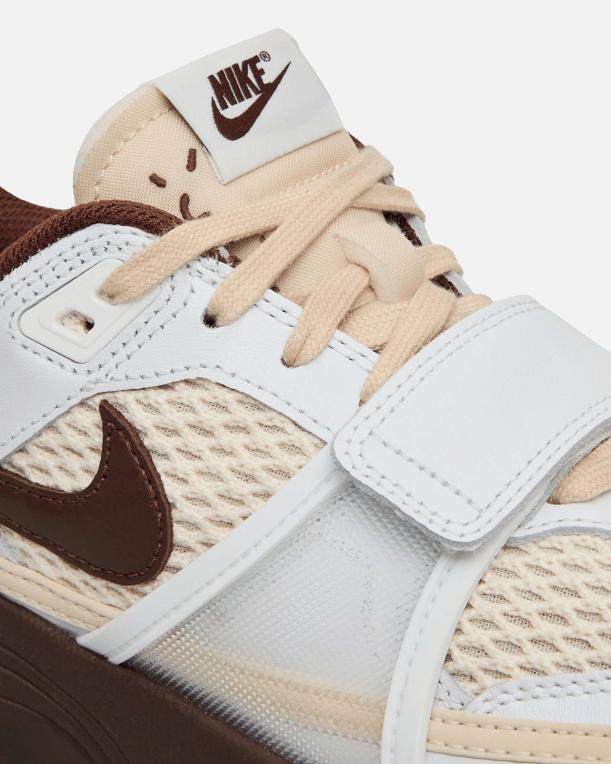Travis Scott Zoom Field Jaxx Sneakers White / Light Chocolate Flexible Shoes