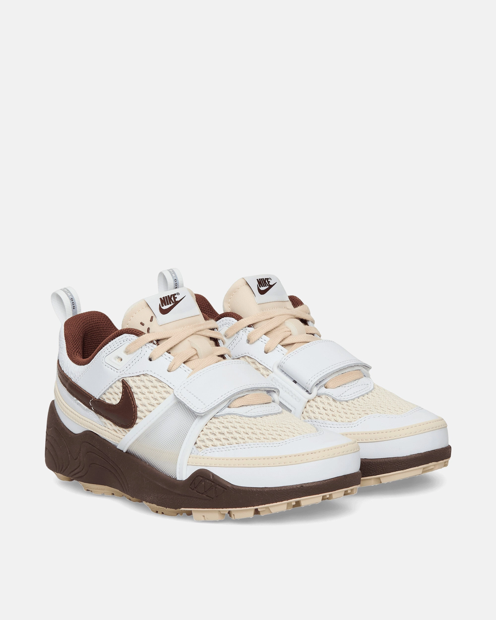 Travis Scott Zoom Field Jaxx Sneakers White / Light Chocolate Flexible Shoes