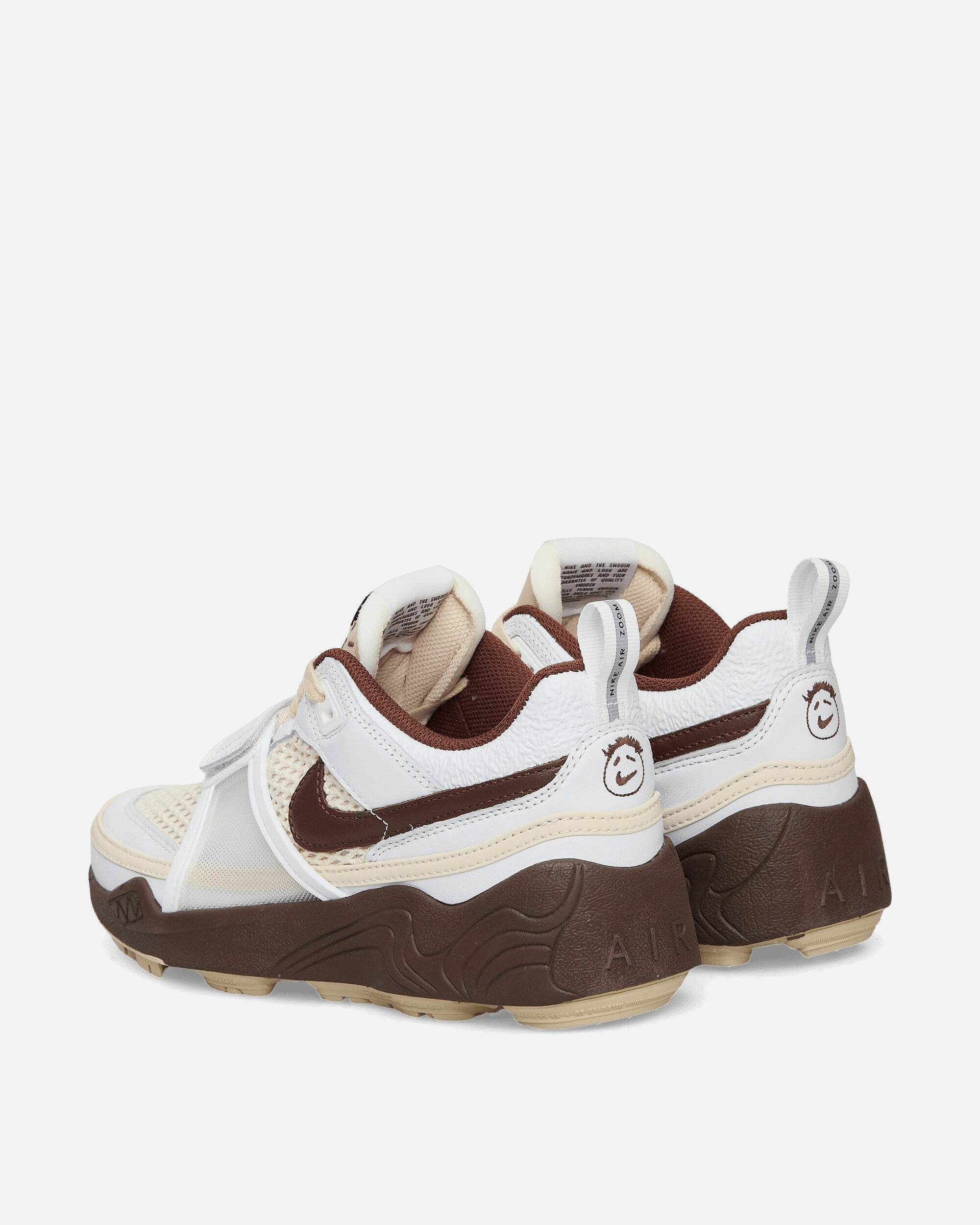 Travis Scott Zoom Field Jaxx Sneakers White / Light Chocolate Flexible Shoes