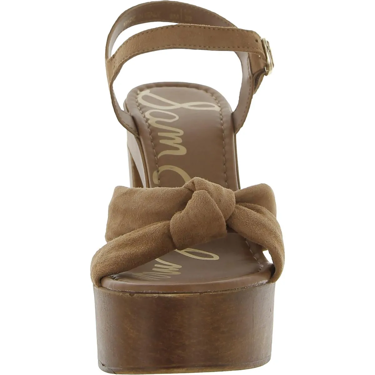 Trista Womens Knot-Front Ankle Strap Platform Sandals